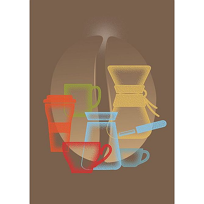 Ausstellungsplakat Arabica und Muckefuck